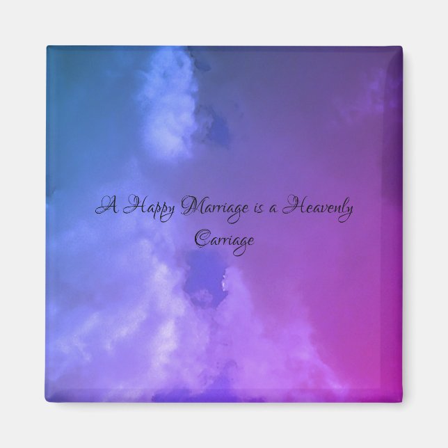 ÍMAN ESTILO ROMÂNTICO DE DESIGN MAGNET NO DIA DO CASAME (Frente)