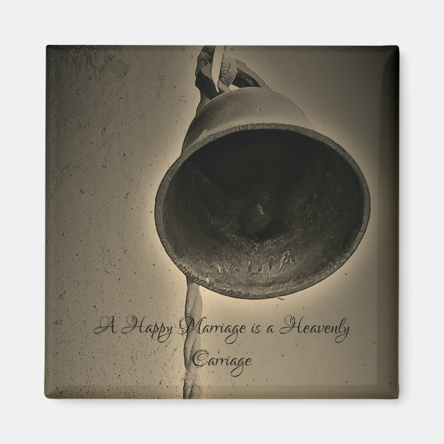 ÍMAN ESTILO ROMÂNTICO DE DESIGN MAGNET NO DIA DO CASAME (Frente)