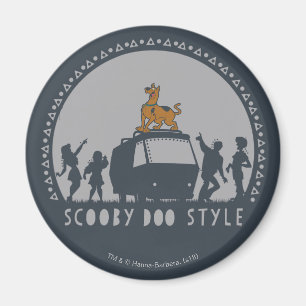 Íman Estilo Scooby-Doo Tribal Van Silhouette