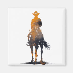 Íman Estilo Silhueto de Cavalos de Viagem Ocidental do