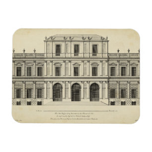 Íman Estilo Teatral Façade por Colen Campbell