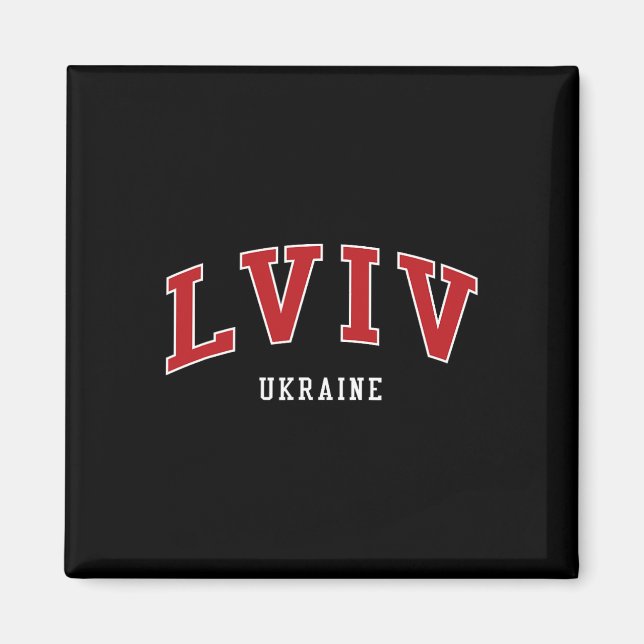 Íman Estilo universitário faculdade Lviv Ucrânia (Frente)