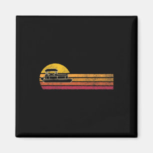 Íman Estilo Vintage Boat Silhouette Retro Boatat