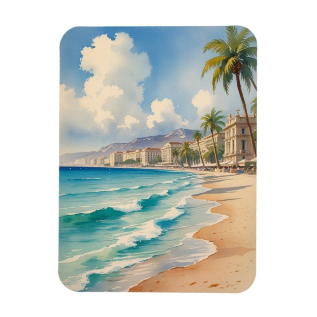 Íman Estilo Vintage Cote D'Azur Viagem francês (Vertical)
