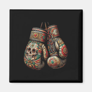 Íman Estilo Vintage mexicano Boxando luvas Aztec Mayan