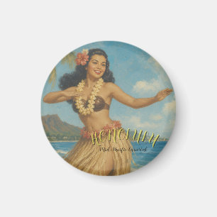 Íman Estilo Vintage Viagem Havaí
