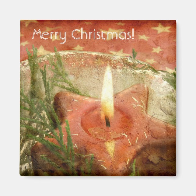 Íman Estilos de Velas de Natal (Frente)