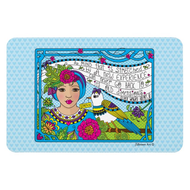 Íman Estique Sua Mente_Ímã Flexível 6"x4" (Horizontal)