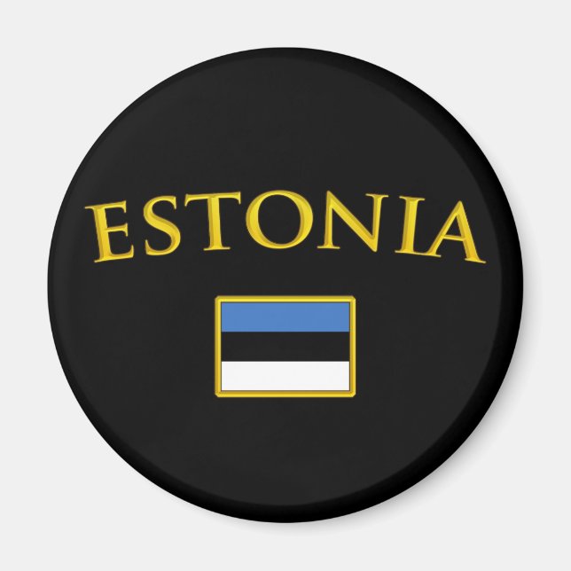 Íman Estônia ouro (Frente)