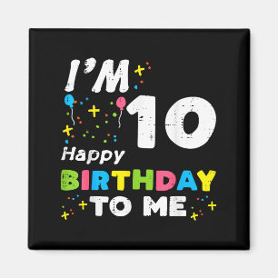 Íman Estou 10 Feliz Aniversário Para Mim 10º Aniversári