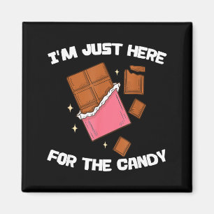 Íman Estou Aqui Apenas Pelo Doce Barra de Chocolate Div