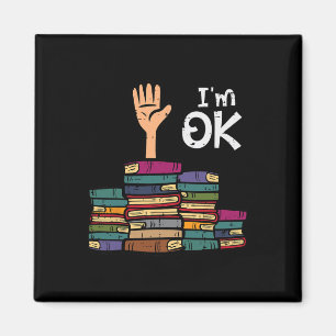 Íman Estou Bem Divertido Ler Livro Leitura Bibliotecári