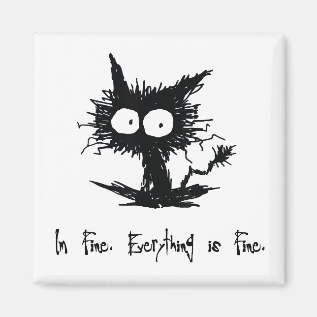 Íman "Estou bem, está tudo bem"    Magnet (Frente)