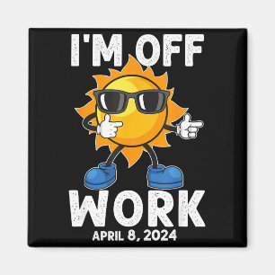 Íman Estou Camisa Eclipse Solar Sol Fim do Trabalho