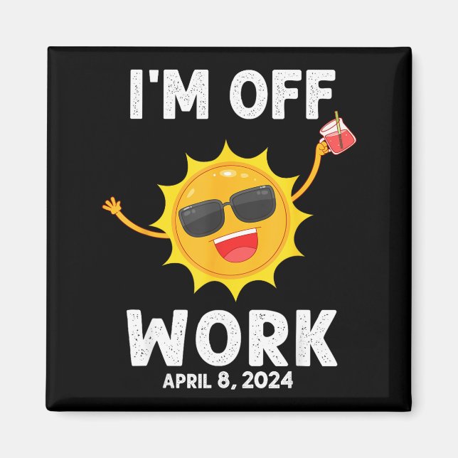 Íman Estou Camisa Eclipse Solar Sol Fora Trabalho (Frente)