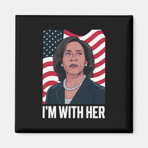 Íman Estou Com Ela Kamala Vote Para Presidente 2024