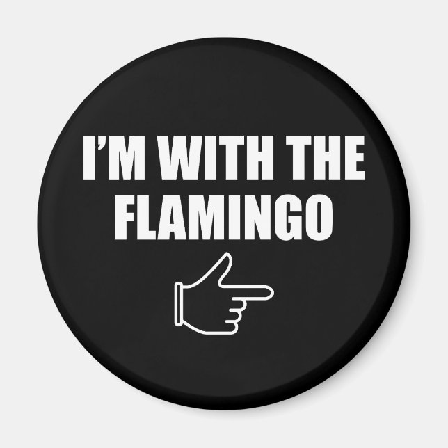 Íman Estou Com Fantasia de Halloween do Flamingo Combin (Frente)