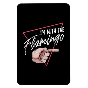 Íman Estou Com Figuras De Casal De Flamingo Halloween