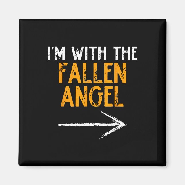 Íman Estou com o Casal de Fallen Angel Costume Hallowee (Frente)