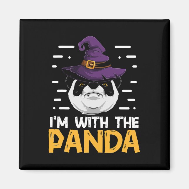 Íman Estou com o Casal Engraçado de Panda, combinando c (Frente)