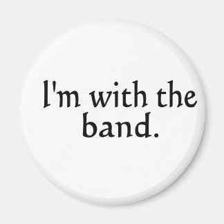 Íman Estou com o design de texto preto Banda