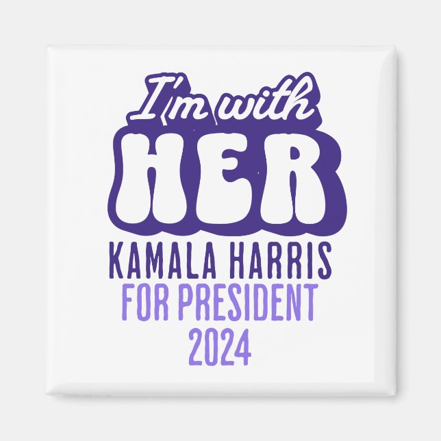Íman Estou com o texto dela para Kamala Harris para o P (Frente)