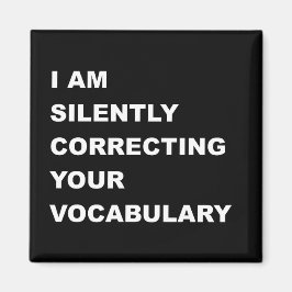 Íman ESTOU Corrigindo Silenciosamente Seu Vocabulário