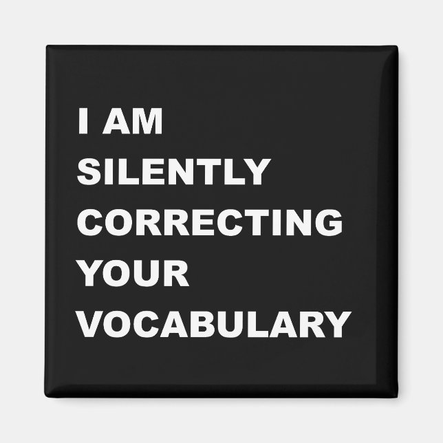 Íman ESTOU Corrigindo Silenciosamente Seu Vocabulário (Frente)