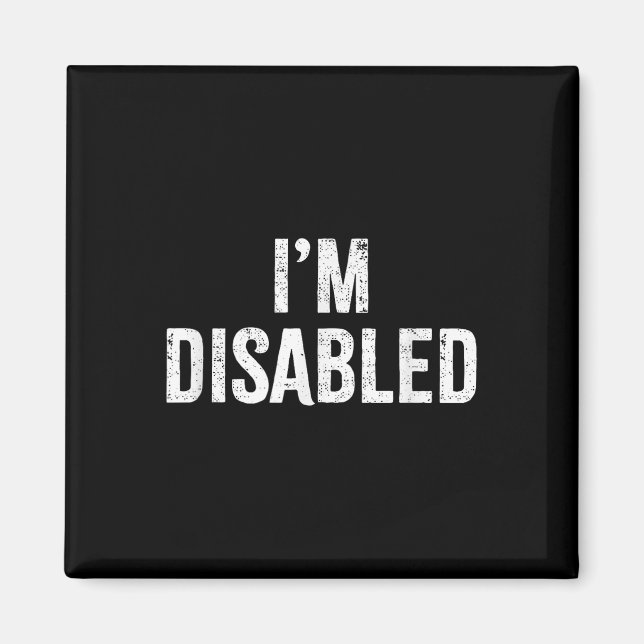 Íman Estou Desabilitado _ Orgulho de Deficiente _1  (Frente)