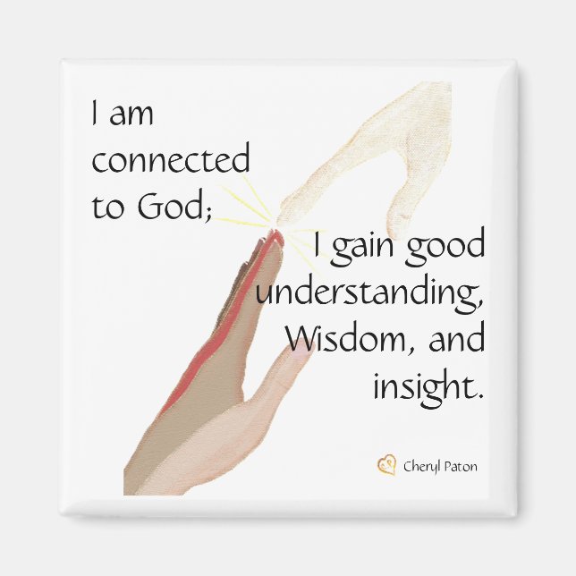 Íman Estou ligado a Deus, ganho bem... ímanes. (Frente)