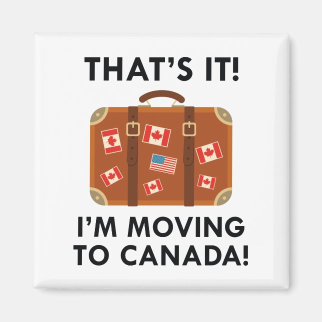 Íman Estou me mudando para o Canadá (Frente)