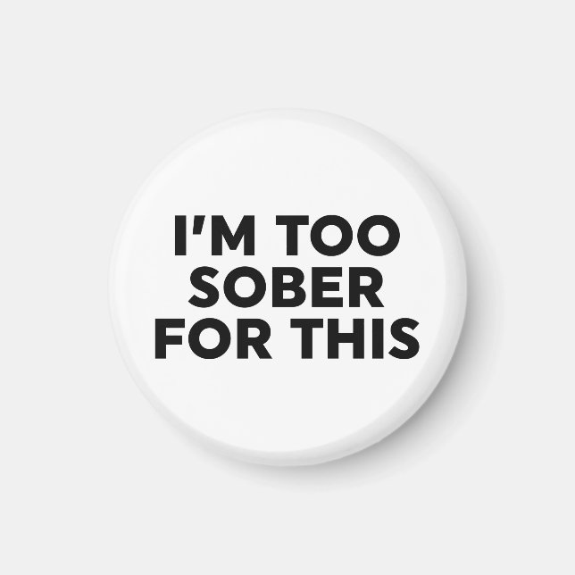 Íman Estou muito sóbrio para isso (Frente)