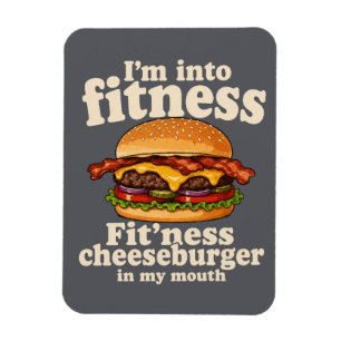 Íman Estou na Moda Fitness Hambúrguer com Queijo na Min