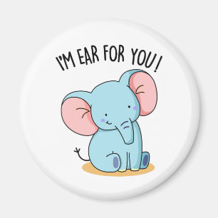 Íman Estou Ouvindo Você Piada de Elefante Divertida