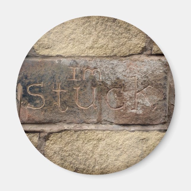 Íman "Estou preso", outro tijolo na parede (Frente)