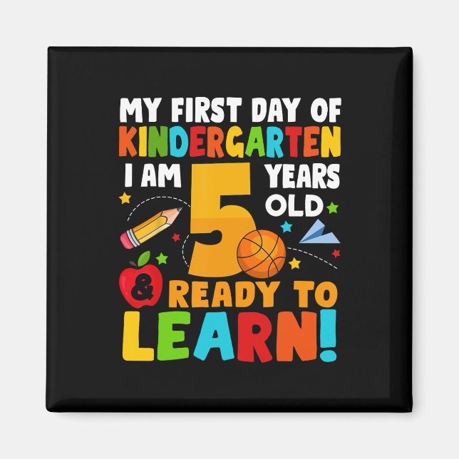 Íman Estou pronto para aprender meu primeiro dia de edu (Frente)