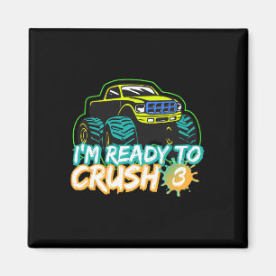 Íman Estou Pronto Para Esmagar 3 Caminhão Monstro Ck Pa