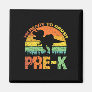 Íman Estou pronto para esmagar o Dinossauro Pré K T Rex
