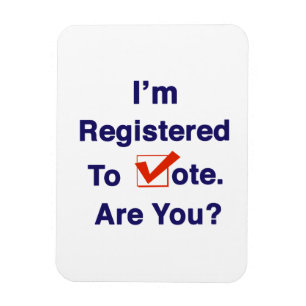 Íman Estou Registrado para Votar 2026