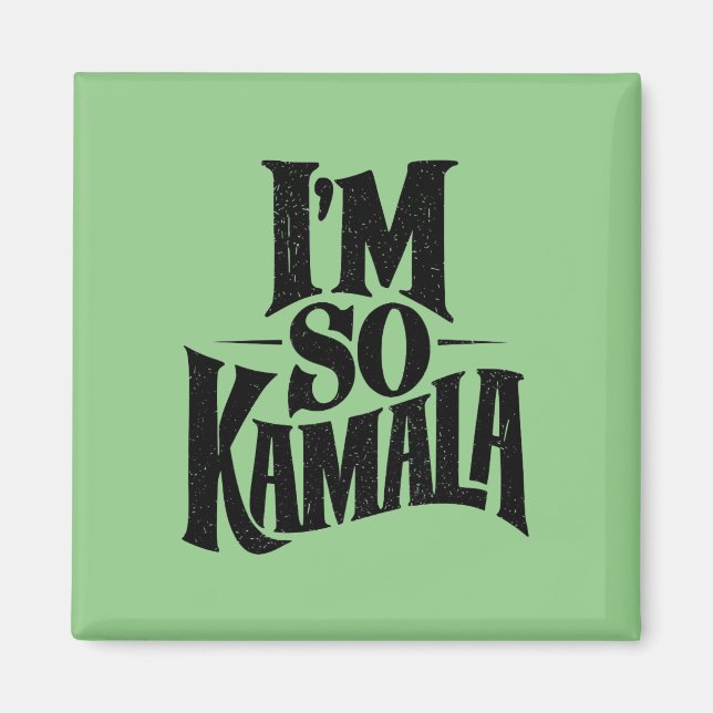 Íman Estou tão Kamala Brat Green Meme (Frente)