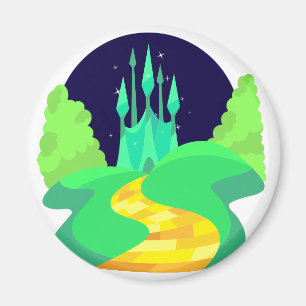 Íman estrada amarela do tijolo