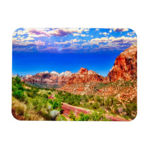 Íman Estrada Através do Parque Nacional Zion