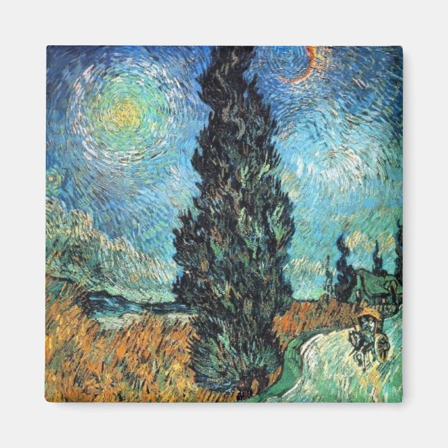 Íman Estrada com Cypress e Star (Frente)