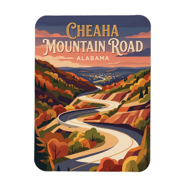 Íman Estrada da Montanha Cheaha Alabama (Vertical)