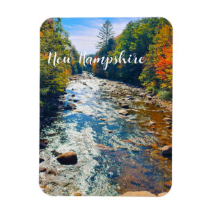 Íman Estrada do outono em New Hampshire, rio Magnet