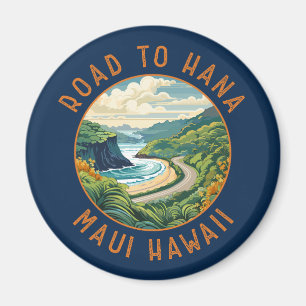 Íman Estrada para Hana Maui Hawaii - Círculo Retrotraíd