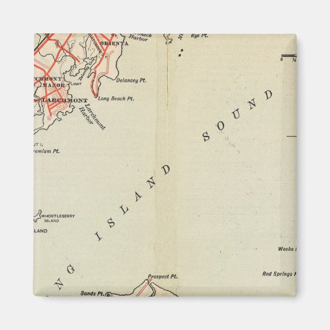 Íman Estradas de bicicleta em Nova York e Conneticut (Frente)