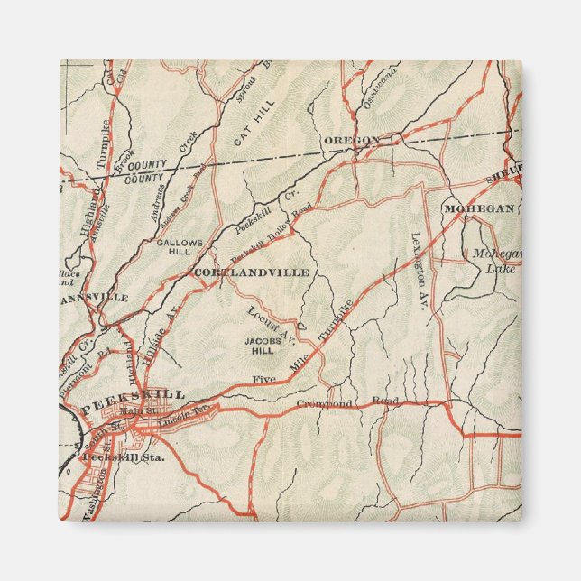 Íman Estradas de bicicleta em Nova York e Connticut 5 (Frente)