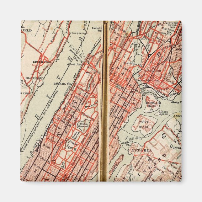 Íman Estradas de bicicleta em Nova York e Connticut 6 (Frente)