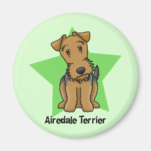 Íman Estrela Airedale Terrier de Kawaii